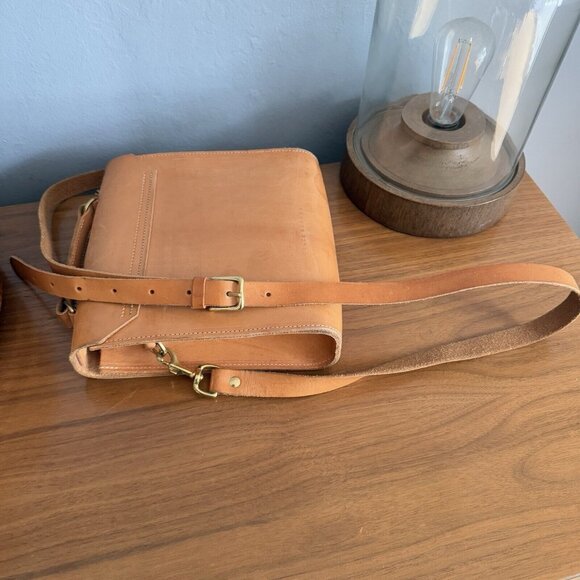 Grace Gordon Lucy Tanned Leather Crossbody Satchel Bag - Picture 7 of 12